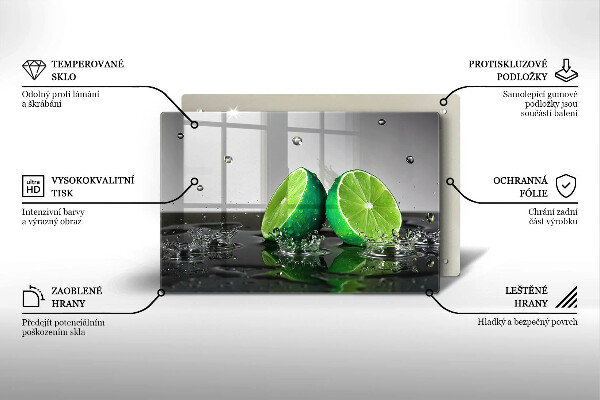 Deska do kuchni Soczyste limonki i woda