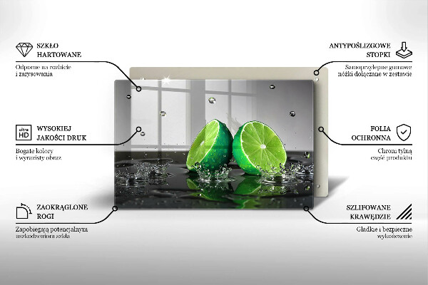 Deska do kuchni Soczyste limonki i woda