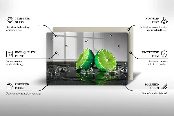 Deska do kuchni Soczyste limonki i woda