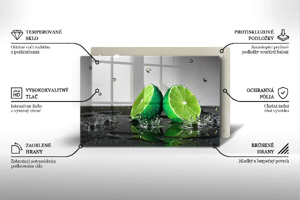 Deska do kuchni Soczyste limonki i woda
