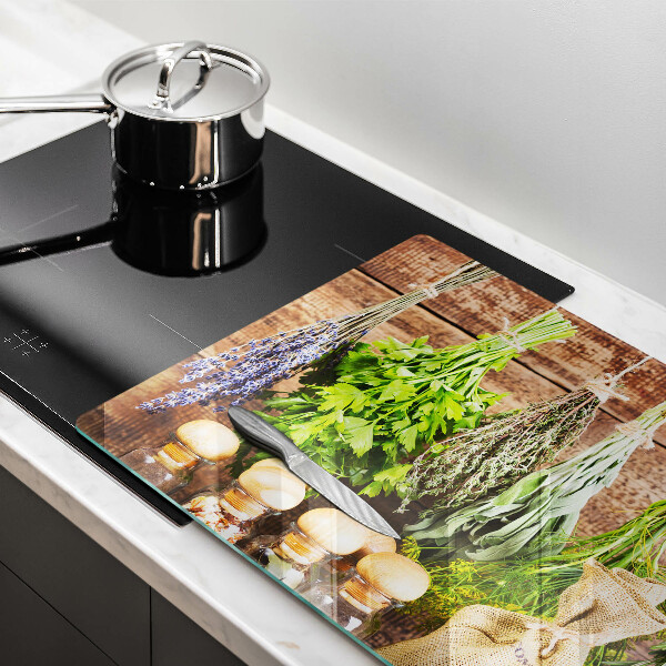 Deska do kuchni Zioła przyprawy i drewno