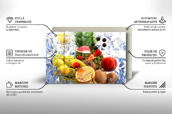 Deska do kuchni Soczyste owoce i woda