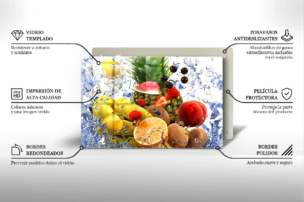 Deska do kuchni Soczyste owoce i woda