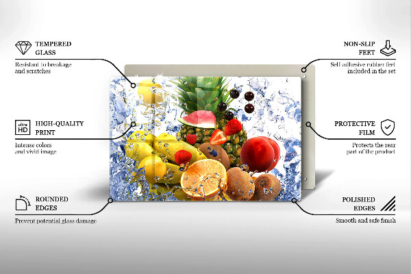 Deska do kuchni Soczyste owoce i woda