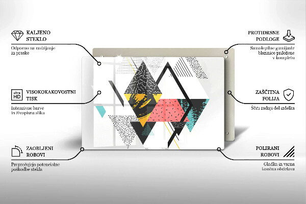 Deska do kuchni Abstrakcja trójkąty