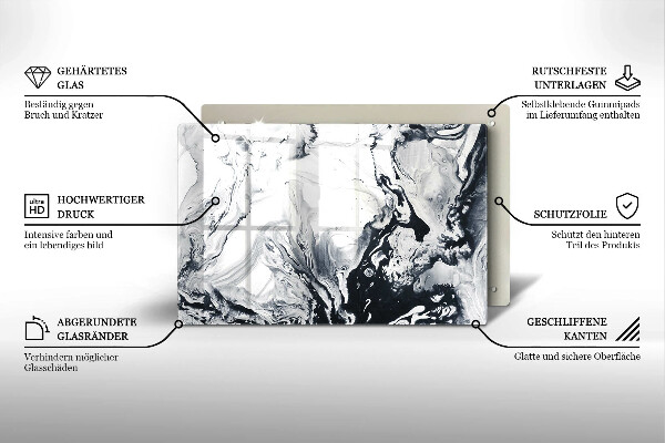 Deska do kuchni Abstrakcja tusz
