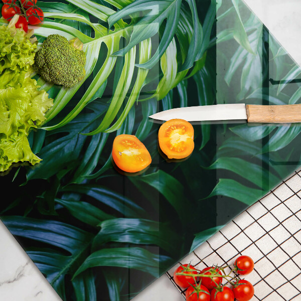 Deska do kuchni Dzikie liście monstery