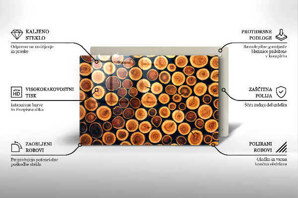 Deska do kuchni Drewniane pieńki drzew