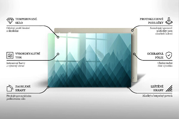 Deska do kuchni Abstrakcyjne góry