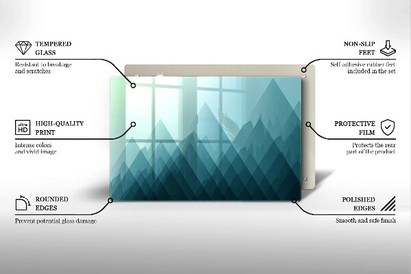 Deska do kuchni Abstrakcyjne góry