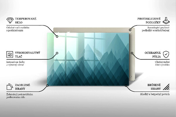 Deska do kuchni Abstrakcyjne góry