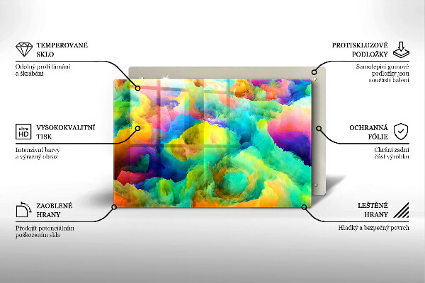 Deska do kuchni Barwna abstrakcja