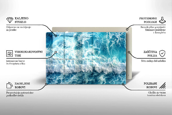Deska do kuchni Woda morskie fale