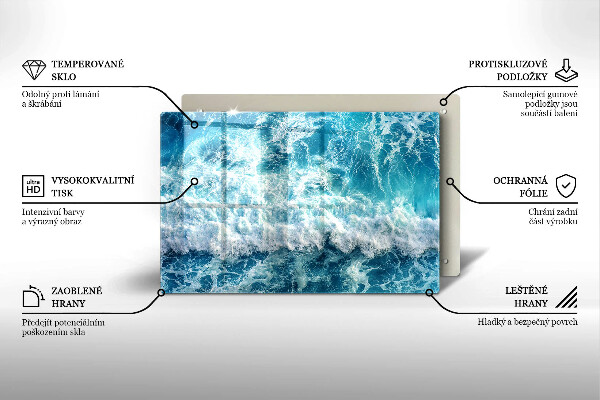 Deska do kuchni Woda morskie fale