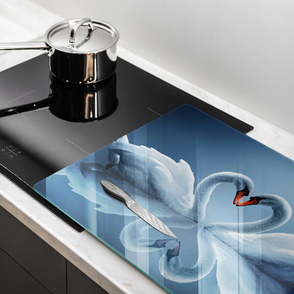 Deska do kuchni Dwa łabędzie serce