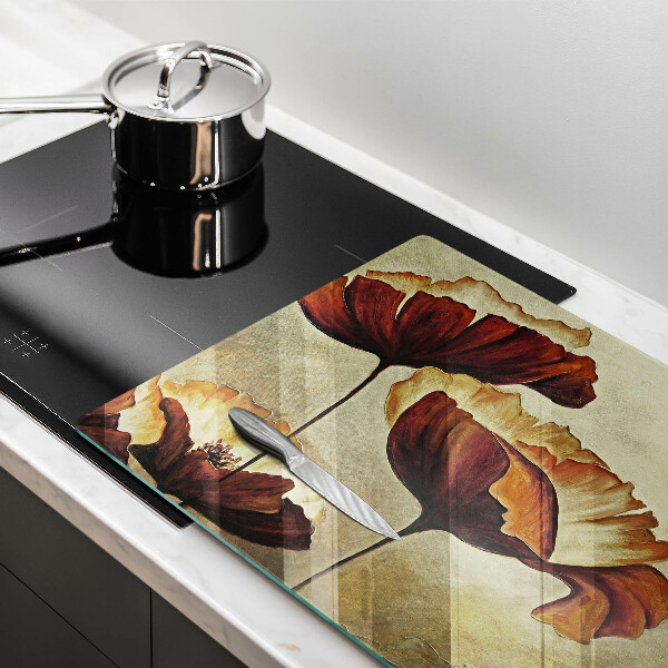 Deska do kuchni Malowane boho kwiaty