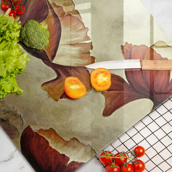 Deska do kuchni Malowane boho kwiaty