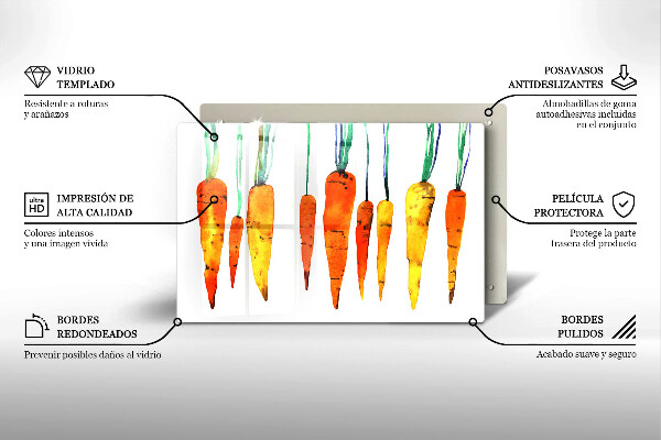 Deska do kuchni Ilustracja marchewki
