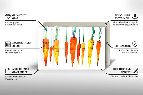 Deska do kuchni Ilustracja marchewki
