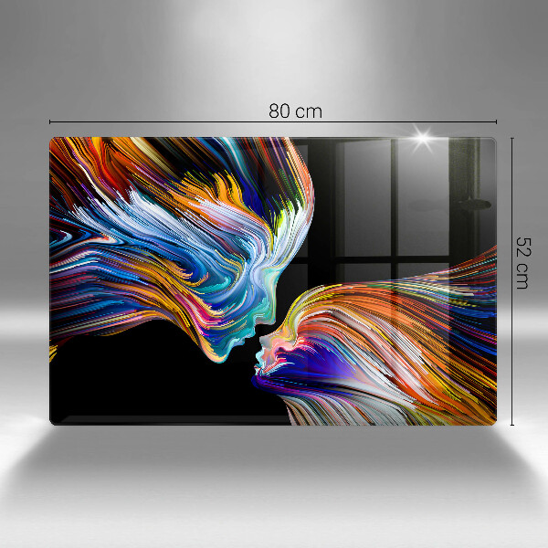 Deska do kuchni Abstrakcja pocałunek