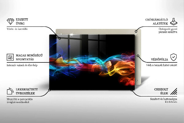 Deska do kuchni Kolorowy dym