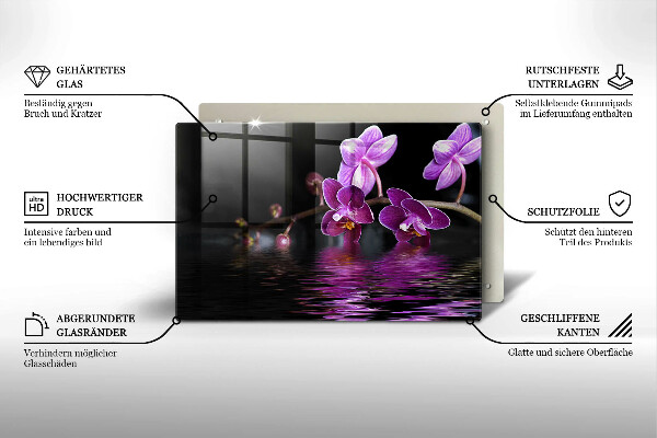 Deska do kuchni Orchidea woda zen