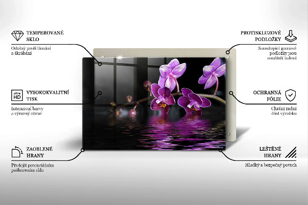 Deska do kuchni Orchidea woda zen