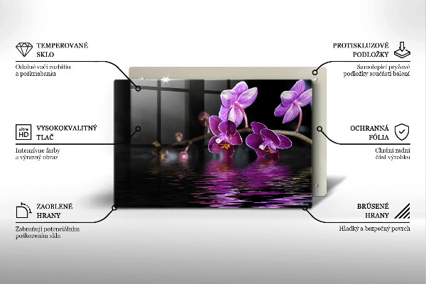 Deska do kuchni Orchidea woda zen