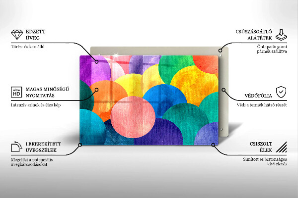 Deska do kuchni Barwne koła