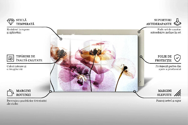 Deska do kuchni Delikatne kwiaty