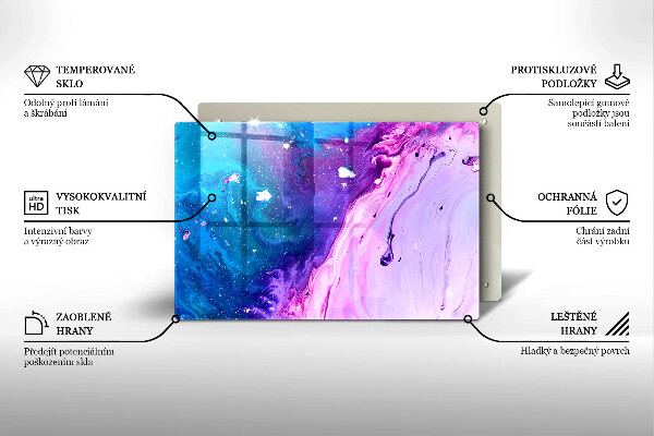 Deska do kuchni Abstrakcja tusze