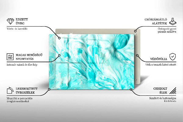 Deska do kuchni Farby abstrakcja