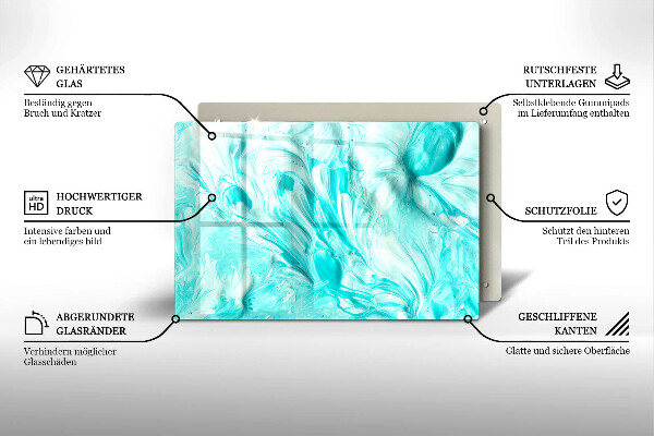 Deska do kuchni Farby abstrakcja