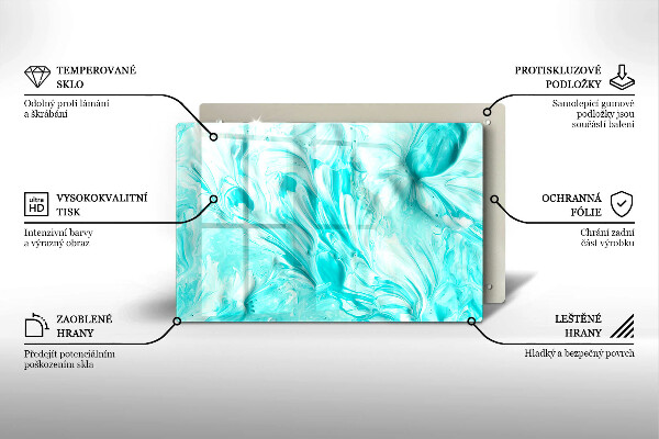 Deska do kuchni Farby abstrakcja