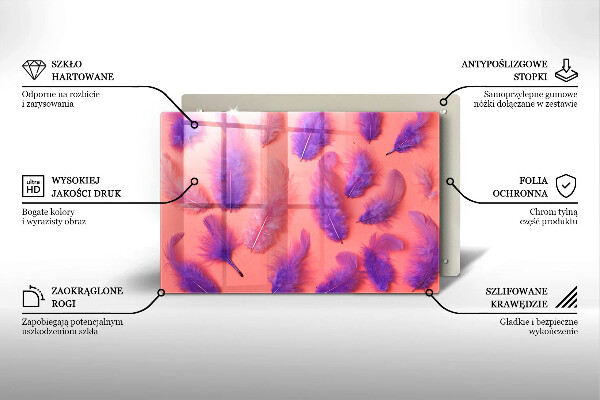 Deska do kuchni Puchate piórka