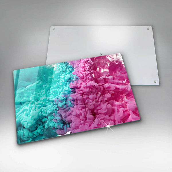 Deska do kuchni Turkusowo-różowy dym