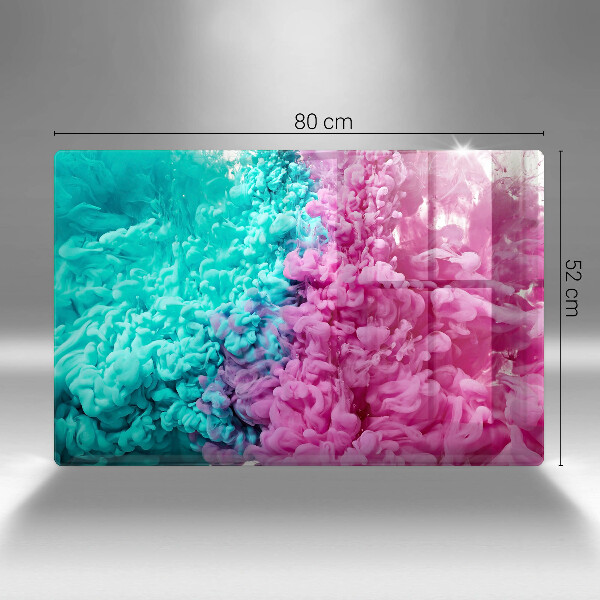 Deska do kuchni Turkusowo-różowy dym