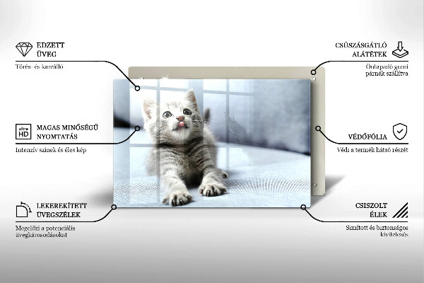 Deska do kuchni Mały uroczy kotek