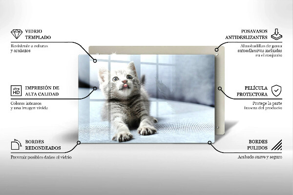 Deska do kuchni Mały uroczy kotek