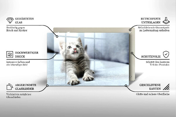 Deska do kuchni Mały uroczy kotek