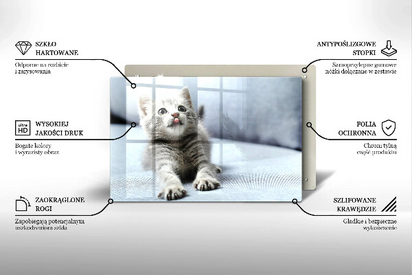 Deska do kuchni Mały uroczy kotek