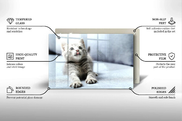 Deska do kuchni Mały uroczy kotek