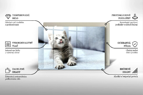 Deska do kuchni Mały uroczy kotek