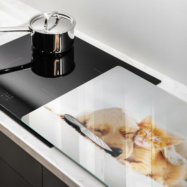 Deska do kuchni Zwierzęta pies i kot