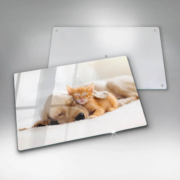 Deska do kuchni Zwierzęta pies i kot