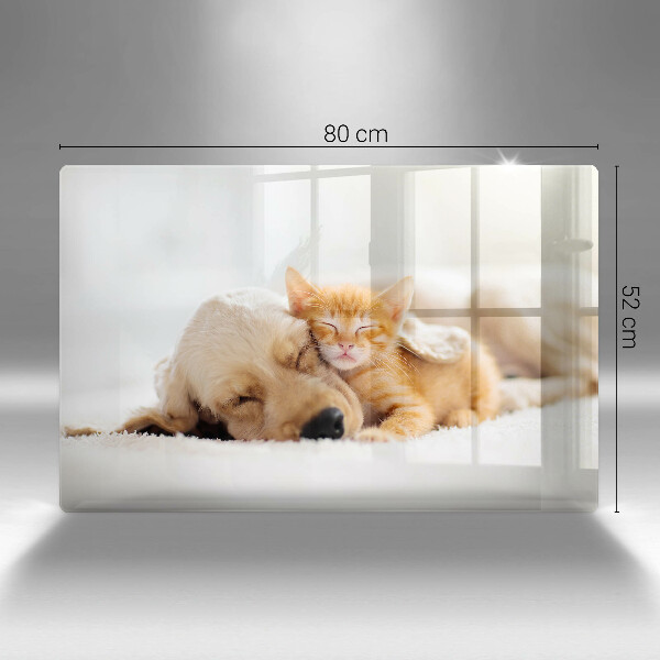 Deska do kuchni Zwierzęta pies i kot