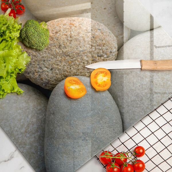 Deska do kuchni Wzór owalne kamienie