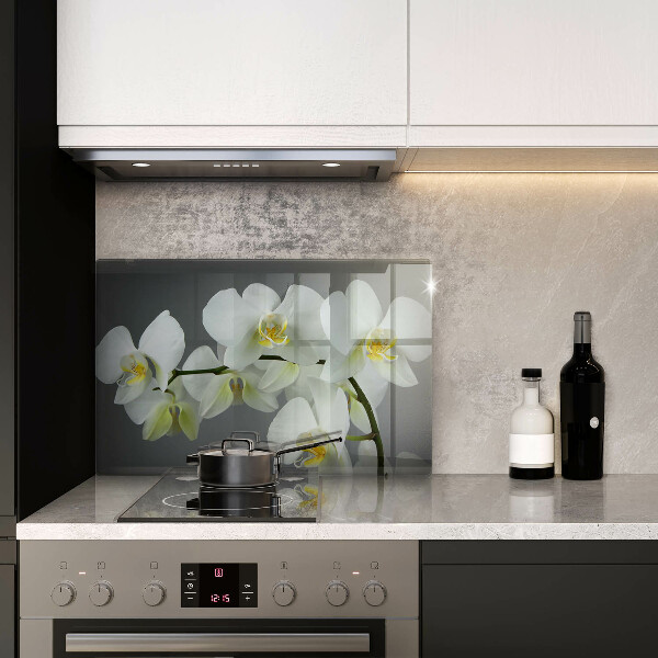 Deska do kuchni Kwiaty biała orchidea