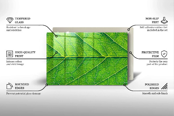 Deska do kuchni Żyłki liść natura