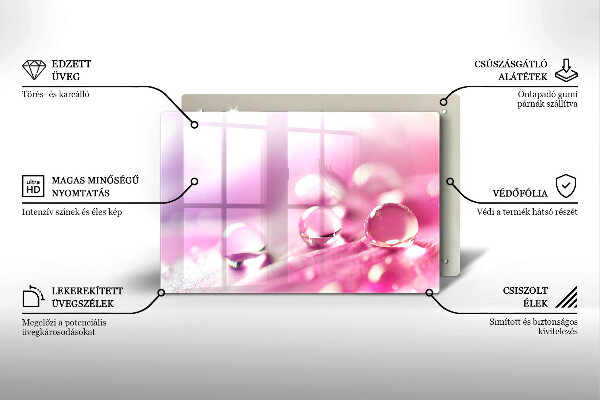 Deska do kuchni Rosa płatki kwiatów